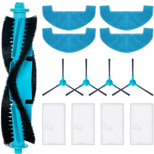 Accessory Replacement Kit for Robot Vacuum Cleaners, Main Brush Set Compatible with E10 and L15 Models, Durable Cleaning