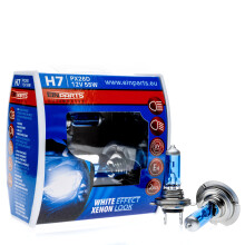 EinParts Halogenpærer H7 12V 6000K Kold Hvid 55W PX26d, 2 stk.
