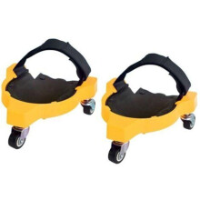 Set mit 2 flexiblen, rollbaren Knieschonern für Garten- und Bauarbeiten, strapazierfähige und komfortable Unterstützung