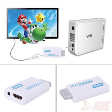 Wii-zu-HDMI-Adapter, 720p-Upscaler, unterstützt Wii NTSC und PAL, HDMI-Audio- und Videoausgang, kompaktes Design