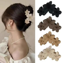 Haarspangen mit Blumenmuster, 4er-Set, verschiedene Farben, aufeinander abgestimmtes Blumendesign, für Damen, Alltagstauglich