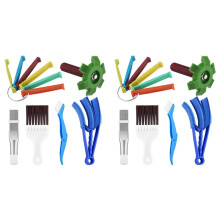 Conjunto Limpador Barbatana de Ar Condicionado 12 Peças,Condensador de Pente de Barbatana FCR6, Limpador de Saída de Ar,Evaporador,Reparo de