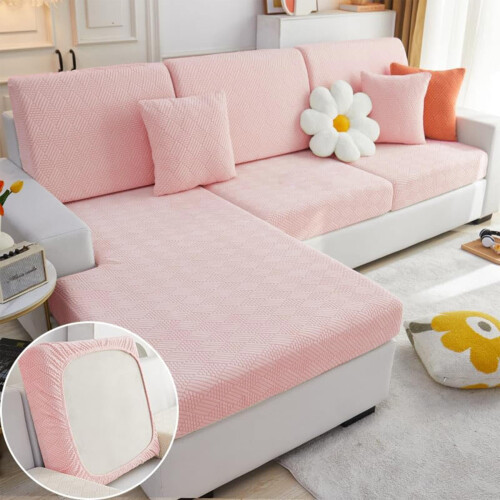 Pink sofa cover for sectional sofas S size 50-65cm 1