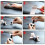Self Adhesive Hook and Loop Tape Double Sided Hook and Loop Strip for Mosquito Net Fastening Tape 5