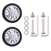 M6 50MmX12Mm Luggage Suitcase Replacement Wheels Wear Resistant PU Caster Deluxe Repair Tool 3 Pair