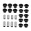 Front Rear Shock Bushing Sleeve Kit High Performance for Polaris Ranger 4