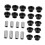 Front Rear Shock Bushing Sleeve Kit High Performance for Polaris Ranger 5