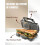 Sandwich Maker for 2 Sandwiches, Automatic Temperature Control, Beige, Compact Home Kitchen Appliance 3