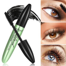 (Pink) 5D Volumizing Mascara Curling Lengthening Black Mascara Long-Lasting Waterproof Smudge-Proof