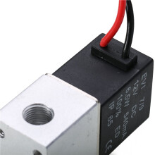 2Pc 1/4 Inch NPT 2 Ways Normally Closed Valve 12V Pneumatic Aluminum Electric Solenoid Air Valve