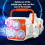 Bubble Machine Electric Automatic with Light 60-Hole Orange 3