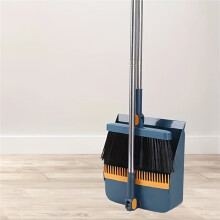 1 Set Household Broom and Dustpan Set Durable Sweeping Broom and Dustpan with Long Handle for Home Office School Dorm