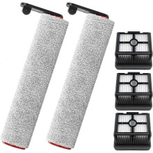 Vervangende rolborstel en filter voor nat-droogstofzuigers H12 Pro en H12 Dual, duurzame reserveonderdelen.