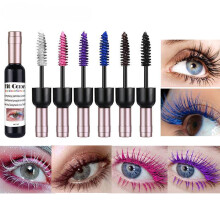 (Matches the image, 05#PINK) Colorful Mascara Natural Curl Long Thick Waterproof Sweatproof Dazzling Wine Bottle Design Cosmetic