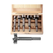 Noueurs pour bois - AWTOOLS - Jeu de 5 (15–35 mm) - Tige 8 mm - Acier au carbone trempé