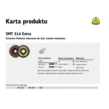 Disco de amoladora - disco de corte Klingspor - 322817 - K.MEULE A HOJAS SMT314 125 P 60 EXTRA