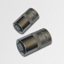 Douille courte - WEKTORY - HONITON - 9 mm - 6 pans - Carré 1/2"