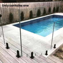 304 Rostfritt Stålklämma Glaspanel Poolstaket Trappfäste Spigot Balustrade Golvdäck Balustradmonteringsklämma