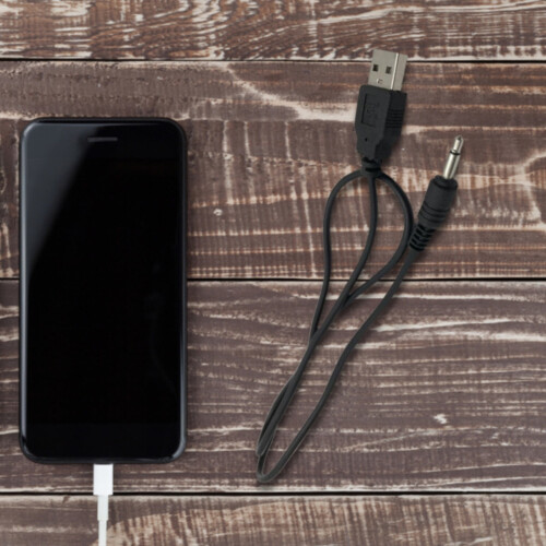 Φορητή μίνι ραπτομηχανή Καλώδιο φόρτισης USB Θύρα 3,5 χιλιοστών Μαύρο 2