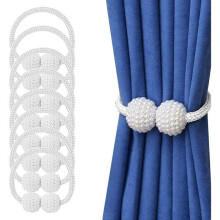 magnetische Gardinenhalter mit Kordel und Kugel, elegante Gardinenhalter für Zuhause, Büro, Hotel, einfach zu verwenden, dekorativ