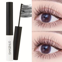 (Black) Sunflower Lash Mascara Waterproof Smudge-Proof Curling Lengthening Black Sweat-Resistant Eye Makeup Long-Lasting Volumizing