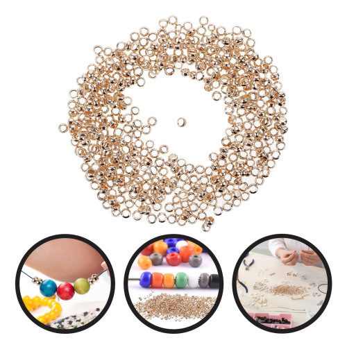 Round Metal Spacer Beads Decorative 500 pcs 2