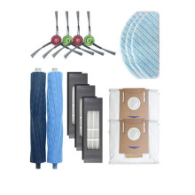 Zubehörset für Saugroboter, 14-teiliges Ersatzteilset für Deebot T9 AIVI, Filter, Bürsten, Wischpads, Dur