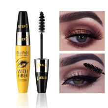 (Red) Curling & Lengthening Mascara Long-Lasting Waterproof Smudge-Proof Black for Natural Eye Makeup
