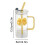 Verre carré transparent avec anse nouée 400 ml 2