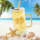 Verre carré transparent avec anse nouée 400 ml 4