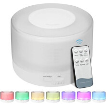 500 ml ultrasone etherische olie diffuser en luchtbevochtiger met 7 kleuren LED, stille aromatherapienevel voor thuis, kantoor en