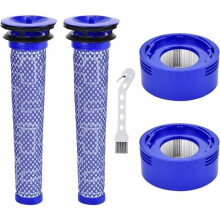 Vervangingsfilters voor stofzuiger, 2 HEPA-nafilters en 2 voorfilters voor Animal Absolute Motorhead, wasbaar.