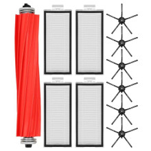 Vervangingsonderdelen voor de accessoirekit van de robotstofzuiger: Hoofdrolborstel, wasbaar filter, zijborstel