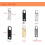 Zipper Pull Replacement Detachable Tabs 12 pcs 3