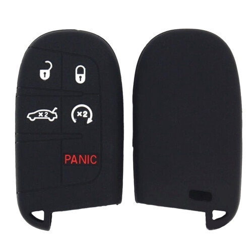 Silicone Skin Case Cover for Dodge Chrysler 5-Button Smart 1