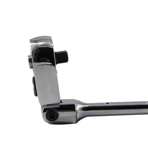 Chave de Catraca de 1/4" com Cabeça Flexível de 180 Graus e 72 Dentes, Reversível e Extensível de 17 A 22 cm. 1