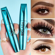 (Matches the image, 1pc) Extreme Black Big Lash Mascara Curling Lengthening Waterproof Smudge-Proof 24-Hour Long-Lasting Formula
