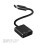 Mizh USB C hovedtelefonadapter USB Type-c til hovedtelefon og opladeradaptertilbehør 3