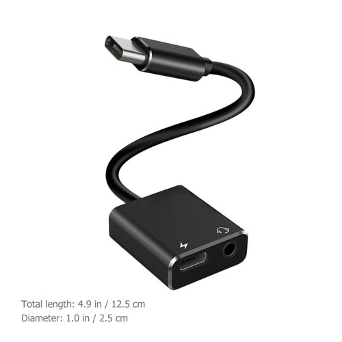 Mizh USB C hovedtelefonadapter USB Type-c til hovedtelefon og opladeradaptertilbehør 2