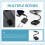 Mizh USB C hovedtelefonadapter USB Type-c til hovedtelefon og opladeradaptertilbehør 5
