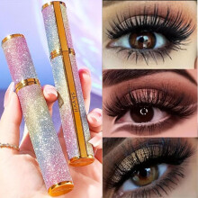 (Matches the image, 1pc) Starry Sky Waterproof Mascara Long Lasting Smudge Proof Curling Thick Black Mascara Perfect Gift Idea Waterproof Eyeliner