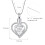 Heart-Shaped Cremation Necklace with Birthstone and 2