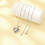 Heart-Shaped Cremation Necklace with Birthstone and 4
