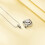 Heart-Shaped Cremation Necklace with Birthstone and 5