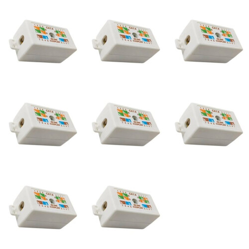 8X RJ45 Cat6 Junction Box for Ethernet Networking Cable Connection Accessories