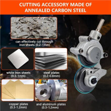 2X Electric Drill Plate Cutter - Efficient Metal Shears Attachment for Effortless Cutting of Iron, Steel, Copper
