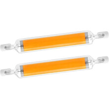 R7S 78 mm LED-polttimot 10 W lämmin valkoinen 3000 K 500 lm himmennettävä lineaarinen korvaaja 40 W 50 W halogeenilampuille, 2 kpl pakkaus