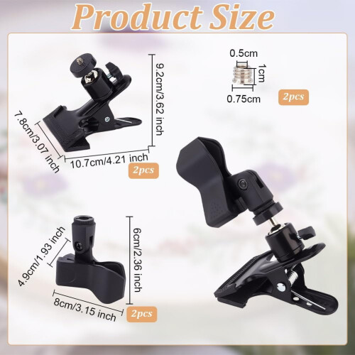 Adjustable Metal Embroidery Hoop Holders 2 Sets (4pcs) 1