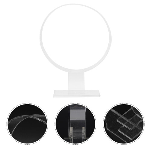 Acrylic hair hoop display rack round 1 pc 2
