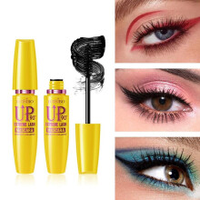 (Matches the image, 1pc) Waterproof Sweatproof Mascara Lengthening Non-smudging Black Quick-drying Long-lasting Mascara Brand